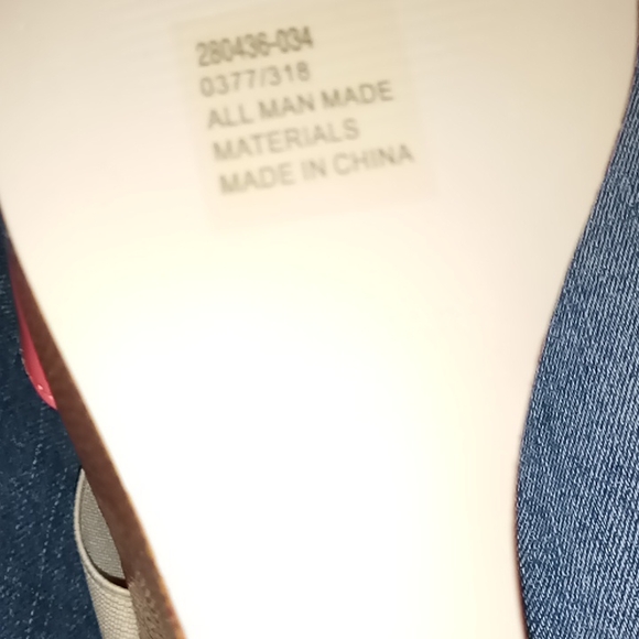 COLIN STUART WEDGES Size 10 Coral and beige - Picture 4 of 6